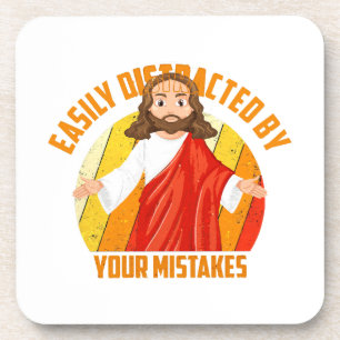 Lustiger Jesus Getränkeuntersetzer