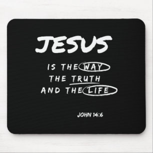 Lustiger Jesus ist der Weg die Wahrheit und das Le Mousepad