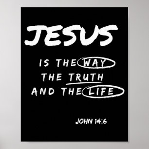 Lustiger Jesus ist der Weg die Wahrheit und das Le Poster