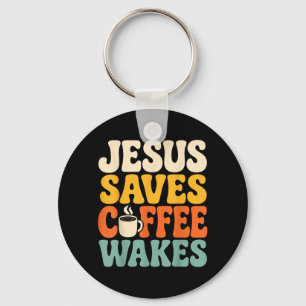 Lustiger Jesus Kaffee Christlicher Glaube Humor Gl Schlüsselanhänger