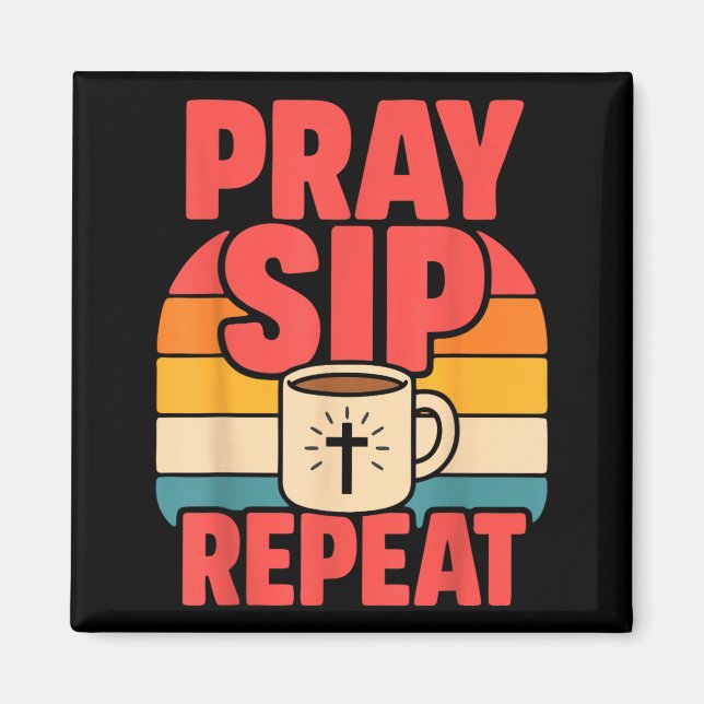Lustiger Jesus Kaffee Christlicher Glaube Magnet (Vorne)