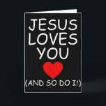 Lustiger Jesus Liebt Dich Und Ich Auch Jesus Chris Karte<br><div class="desc">Lustiger Jesus Liebt Dich Und Ich Auch Jesus Christlich Religiös</div>