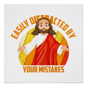 Lustiger Jesus Poster