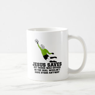 Lustiger Jesus rettet Kaffeetasse