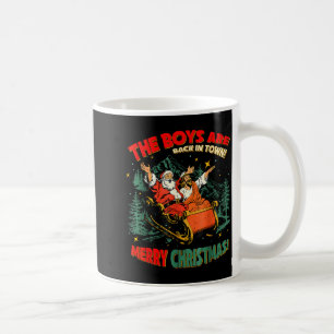 Lustiger Jesus Santa The Boys Are Back In Town Fro Kaffeetasse