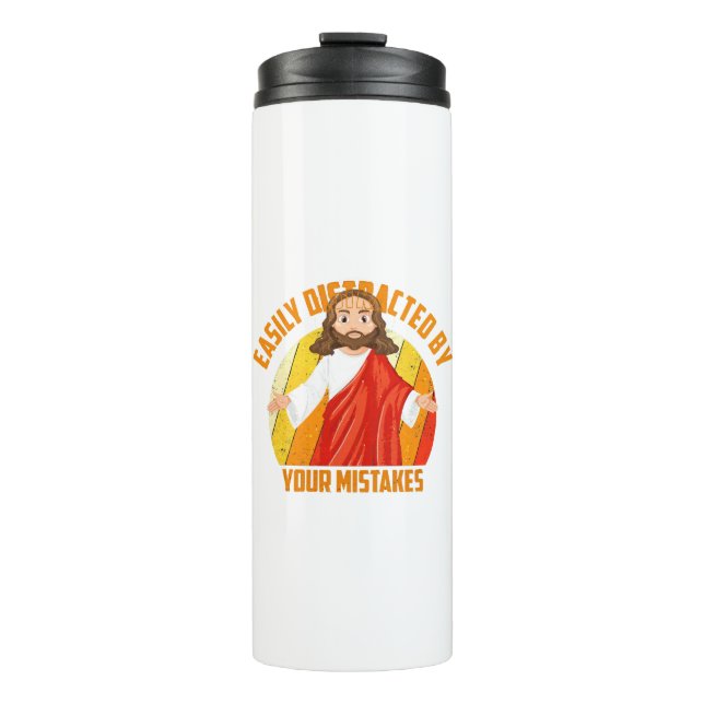 Lustiger Jesus Thermosbecher (Vorderseite)