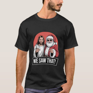 Lustiger Jesus und Weihnachtsmann, den wir an Weih T-Shirt