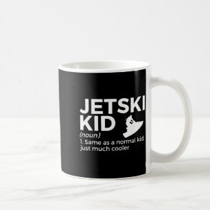 Lustiger Jetski-Kid-Definition Jetski fahren Kaffeetasse