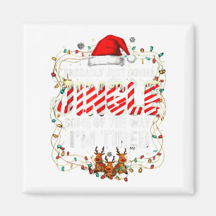 Lustiger Jingle Müde Weihnachtslicht Rentier Feier Magnet