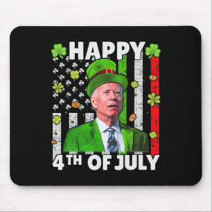 Lustiger Joe Biden Frohes 4. Juli Verwirrter St. P Mousepad