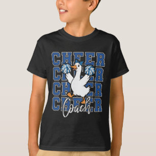 Lustiger Jubel Gans Trainer Blau Kokette Schleife T-Shirt