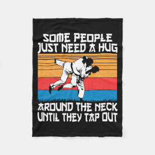 Lustiger Judo Jiu Jitsu Martial Arts Humor Fleecedecke