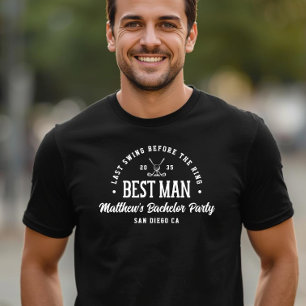 Lustiger Junggesellenabschied Letzter Schwung Golf T-Shirt