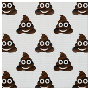 Lustiger Kacka-Emojistoff Stoff