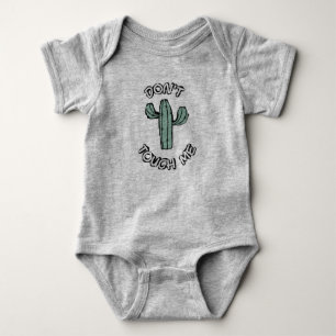 Lustiger Kactus Baby Body - Fass Mich Nicht An Strampler