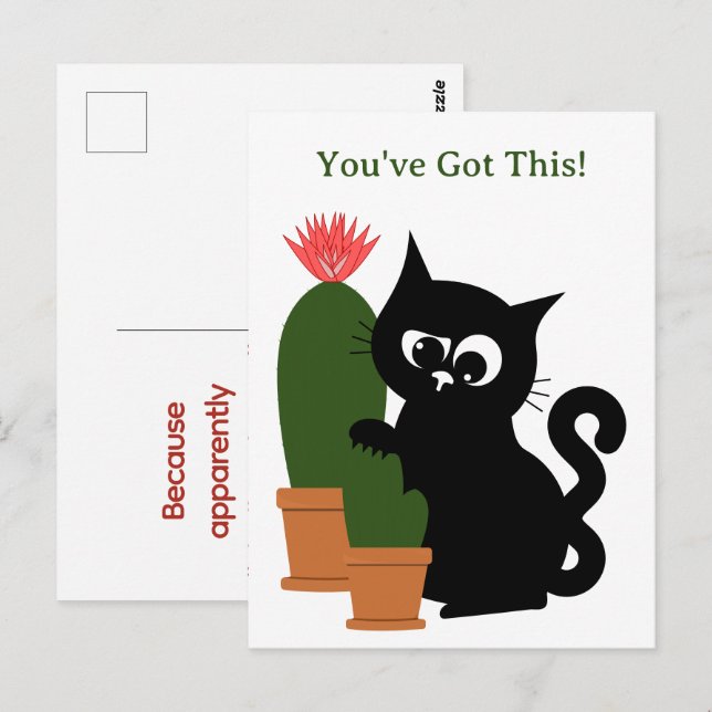 Lustiger Kactus individuell  Postkarte (Vorne/Hinten)