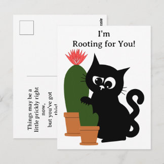 Lustiger Kactus inspirierende Anpassung Postkarte