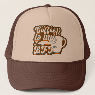 Lustiger Kaffee bester Freund Wortkunst Truckerkappe