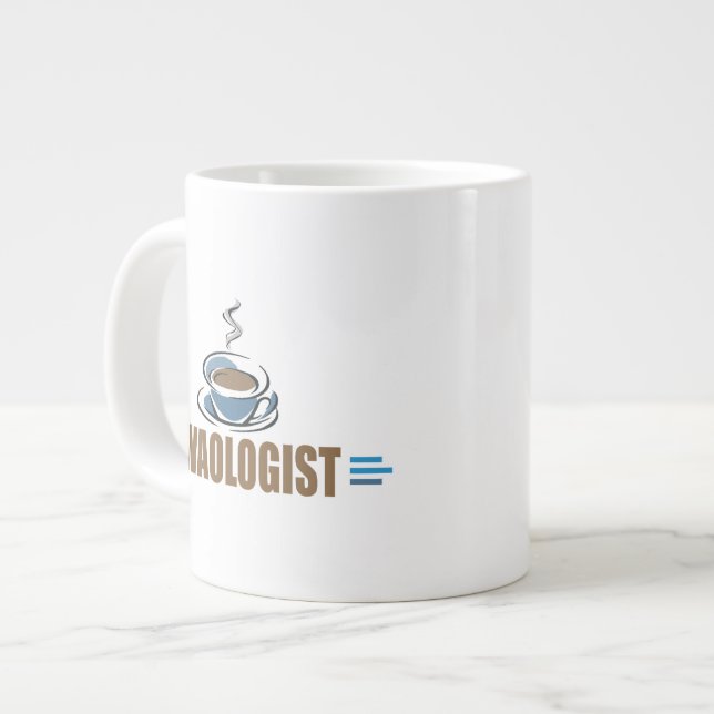 Lustiger Kaffee Jumbo-Tasse (Vorderseite Links)