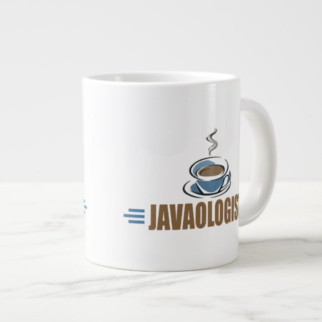 Lustiger Kaffee Jumbo-Tasse (Vorderseite Rechts)