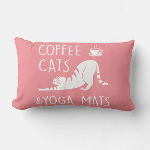 Lustiger Kaffee-Liebhaber Yoga-Workout Rosa Süße K Lendenkissen