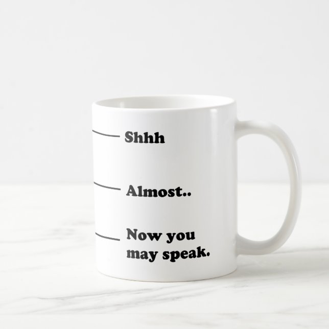 Lustiger Kaffee-messende Schale jetzt können Sie Kaffeetasse (Rechts)