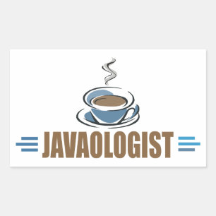 Lustiger Kaffee Rechteckiger Aufkleber