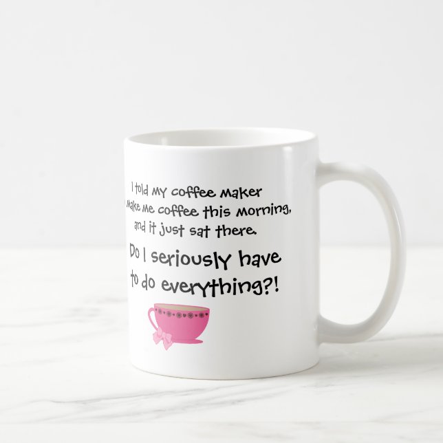 Lustiger Kaffee scherzt Girly Kaffeetasse (Rechts)