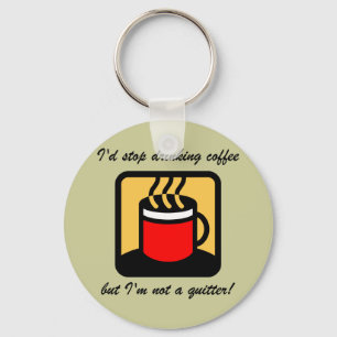 Lustiger Kaffee Schlüsselanhänger