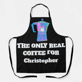 Lustiger Kaffee Snob Benutzerdefinierter Name Der  Schürze