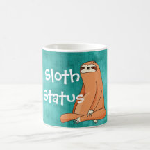 Lustiger Kaffee-Tasse w müder Slothfronten- u.