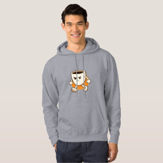 Lustiger Kaffee-Tassen-Charakter  Hoodie