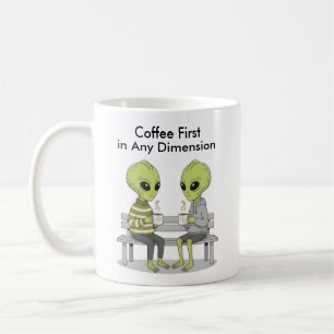 Lustiger Kaffee und Aliens Kaffeetasse