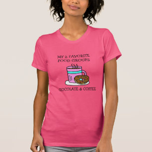 Lustiger Kaffee und Donuts Humor T-Shirt