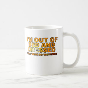 Lustiger Kaffeebecher 'Aus dem Bett' Kaffeetasse