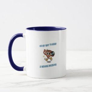 Lustiger Kaffeebecher – Retro-Ästhetik-Zitat-Tasse Tasse