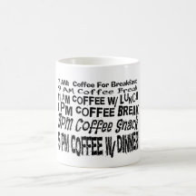 Lustiger Kaffeepausenplan Kaffeetasse