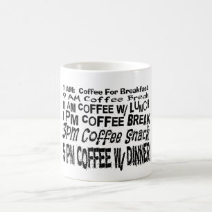 Lustiger Kaffeepausenplan Kaffeetasse