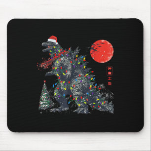 Lustiger Kaiju Weihnachtsmann Weihnachtsmonster Xm Mousepad