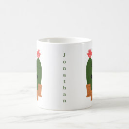 Lustiger Kaktus mit individuellem Namen Kaffeetasse
