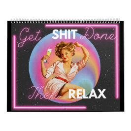 Lustiger Kalender für sie Geschenk Freund Retro "E