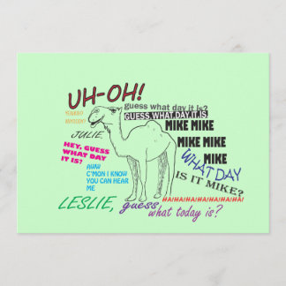 lustiger Kamelhocker Geburtstag Einladung