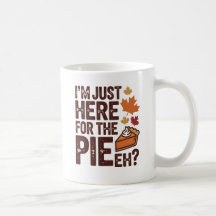 Lustiger kanadischer Erntedank-Pie 'Eh' Retro-Herb