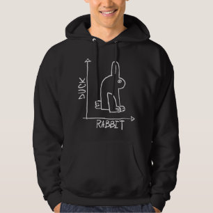 Lustiger Kaninchen oder Ente, Wildlife-Tier-Diptyc Hoodie