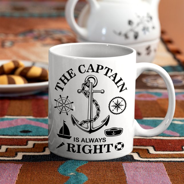 Lustiger Kapitän Kaffeetasse (Von Creator hochgeladen)