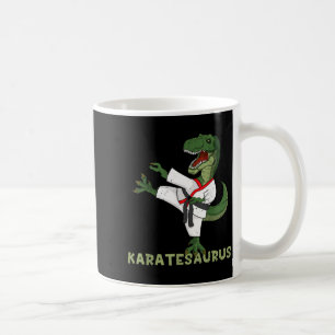 Lustiger Karate Dinosaur Karatesaurus T-Rex Grafik Kaffeetasse