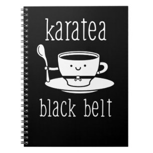 Lustiger Karate-Entwurf Karatea Gürtel-weißes Notizblock