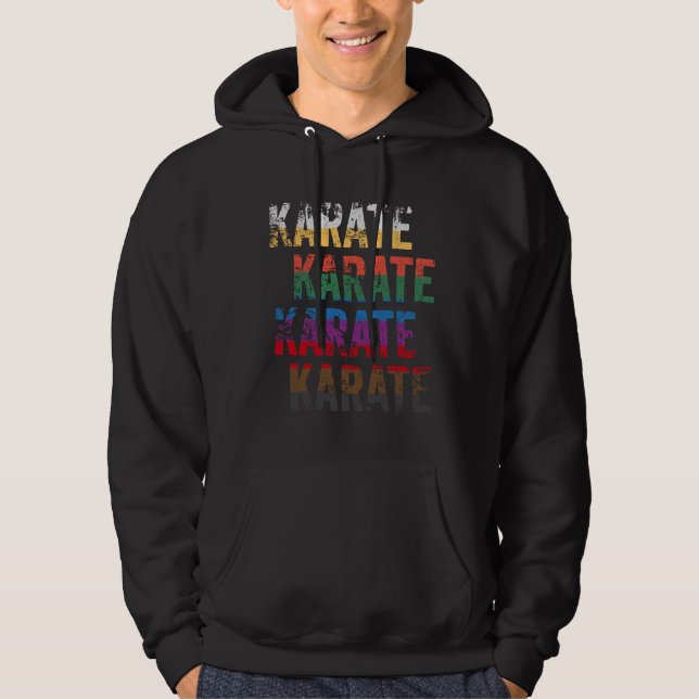 Lustiger Karate-Entwurfs-Karate-Karate-Karate-Gurt Hoodie (Vorderseite)