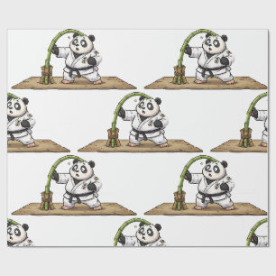 Lustiger Karate-Panda Martial Arts Misserfolg Geschenkpapier