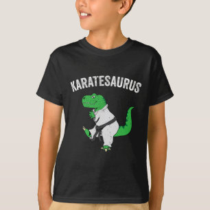 Lustiger Karate T Rex Dinosaur Süßer Dino Kampfspo T-Shirt